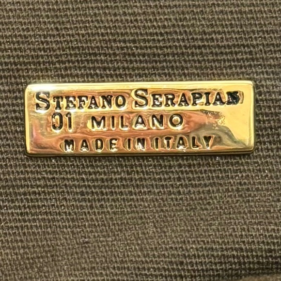 Vintage Smooth Leather Serapian Shoulder Bag Made in Italy Quiet Luxury Brown - Picture 6 of 12